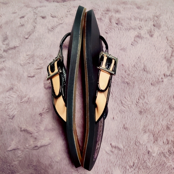 Authentic Burberry Flip Flop Nova Check Black Size 37 - Picture 8 of 13